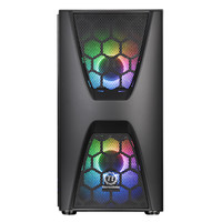 Thermaltake 曜越 Commander C34 TG ARGB ATX机箱 半侧透 黑色