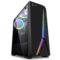 GOLDEN FIELD 金河田 铁塔 ATX机箱 半侧透 黑色