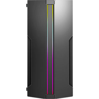 MSI 微星 MAG LAEVATAIN RGB ATX机箱 半侧透 黑色 含电源 550W