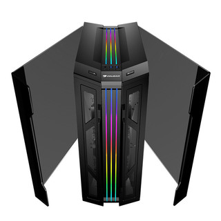 COUGAR 骨伽 Gemini T 幻影者 RGB E-ATX机箱 半侧透 黑色