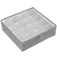 YANXUAN 网易严选 3999245 分隔式收纳盒(无盖、16格、灰色)