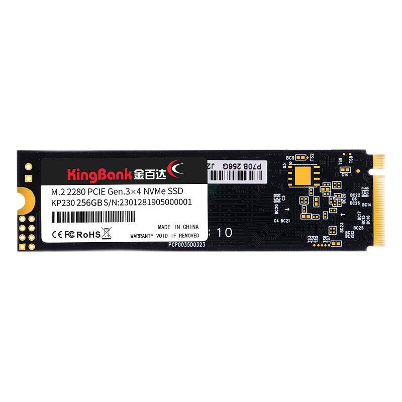 KINGBANK 金百达 KP230 NVMe M.2 固态硬盘 256GB (PCI-E3.0)