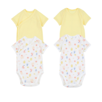 UNIQLO 优衣库 434283 婴儿连体衣 2件套 杏黄色 50cm