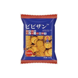 bi bi zan 比比赞 日式风味 小圆饼干 海盐味 100g*3袋