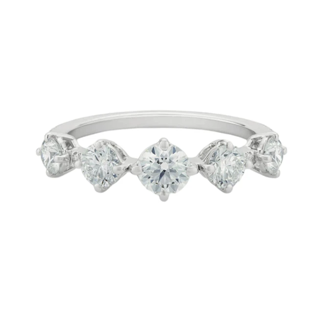 DE BEERS 戴比尔斯 ARPEGGIA系列 J1FL03Z00W 女士简约18K白金钻石戒指