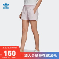 adidas ORIGINALS 阿迪达斯官网 adidas 三叶草 3 STRIPES SHORT 女装夏季运动短裤H56440 珍珠水晶紫 36(参考身高:166~170CM)
