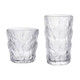 前力 冰川纹玻璃杯  两只装（400ml+330ml）