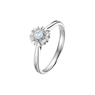 Darry Ring WEDDING系列 A16011 女士幸福捧花18K白金钻石戒指