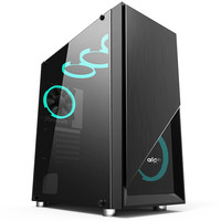 aigo 爱国者 月光宝盒破晓 ATX机箱 半侧透 黑色