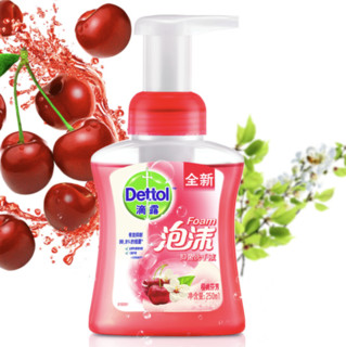 Dettol 滴露 樱桃芬芳泡沫抑菌洗手液 250ml+补充装225ml*2