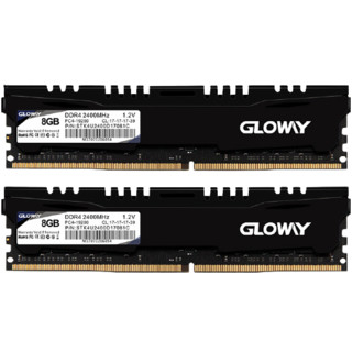 GLOWAY 光威 悍将系列 DDR4 2400MHz 黑色 台式机内存 16GB 8GBx2