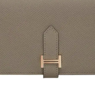 HERMÈS 爱马仕 Bearn系列 女士钱包 H039785CD89 灰色