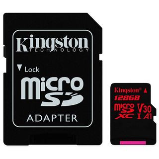 Kingston 金士顿 SDCR Micro-SD存储卡 128GB（UHS-I、V30、A1）