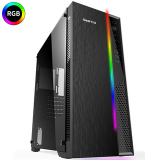 Great Wall 长城 熠Y-07 RGB E-ATX机箱 半侧透 黑色