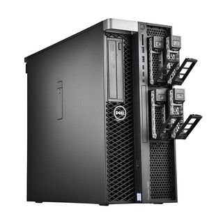 DELL 戴尔 T5820 台式机 黑色(至强 W2155、P5000 16GB、64GB、4TB SATA、风冷)