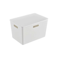BELO 百露 收纳盒(无盖、16L、米白色)