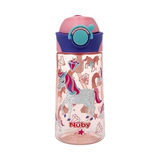 Nuby 努比 10659 儿童吸管杯 450ml 粉色独角兽