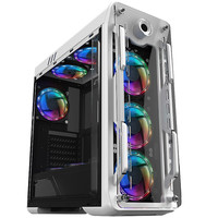 GAMEMAX 游戏帝国 虚空行者 RGB ATX机箱 半侧透 白色
