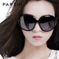 PARZIN 帕森 太阳镜女 新款时尚复古偏光镜大框驾驶太阳眼镜防紫外线潮墨镜6216