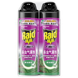 Raid 雷达蚊香 雷达 (Raid)杀虫剂喷雾 550ml*4瓶 绿茶香型 蟑螂喷雾剂 杀蟑喷雾