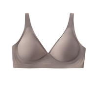 Sujibra 素肌良品 女士无钢圈文胸 MX074 奶茶咖 L