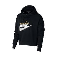 NIKE 耐克 SPORTSWEAR RALLY METALLIC 女子运动卫衣 AJ0097-010 黑色 M