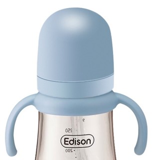 EDISON 爱迪生 儿童吸管杯+2组重力球配件 330ml 蓝色
