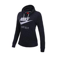 NIKE 耐克 GYM VINTAGE 女子运动卫衣 907628-010 黑色 S