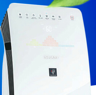 SHARP 夏普 KC-CE50-W 家用空气净化器 白色