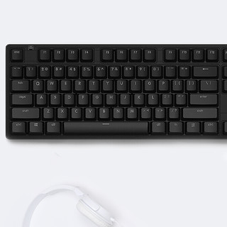YMI 悦米 MK01B 87键 有线机械键盘 黑色 Cherry青轴 单光