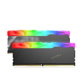 KLEVV 科赋 DDR4 3200MHz RGB 台式机内存 灯条 黑色 32GB 16GB*2 KD4AGU880-32A160X