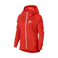 NIKE 耐克 SPORTSWEAR TECH FLEECE WINDRUNNER 女子运动卫衣 930760-634 红色 L