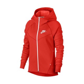 NIKE 耐克 SPORTSWEAR TECH FLEECE WINDRUNNER 女子运动卫衣 930760-634 红色 XL
