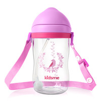 kidsme 亲亲我 906044 儿童吸管杯 360ml 红色