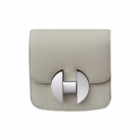 HERMÈS 爱马仕 女士小牛皮短款钱包 H076259CK8L 灰色