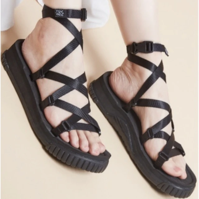 SHAKA 日系户外凉鞋女日本罗马鞋绑带日式沙滩凉鞋女Nadel Skinny