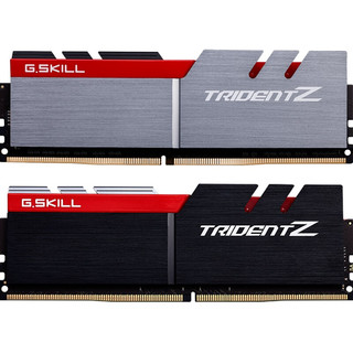 G.SKILL 芝奇 Trident Z三叉戟 DDR4 3200MHz 台式机内存 马甲条 捷豹银 32GB 16GBx2 F4-3200C14D-32GTZ