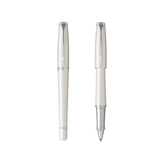 PARKER 派克 Urban都市系列 拔帽签字笔 珍珠白格纹 0.7mm 单支装