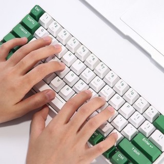 Dareu 达尔优 EK861 61键 蓝牙双模无线机械键盘 绿野 达尔优茶轴 单光