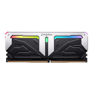 ZADAK 扎达克 DDR4 3600MHz RGB 台式机内存 灯条 银黑 32GB 16GB*2 ZD4-SPR36C25-32GYB2