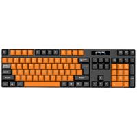 HYUNDAI 现代数码 HY-NK3000C 104键 2.4G无线薄膜键盘 黑橙 无光
