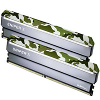 G.SKILL 芝奇 Sniper X 狙击者系列 DDR4 3600MHz 台式机内存 马甲条 莽林绿 16GB 8GB*2 F4-3600C19D-16GSXF