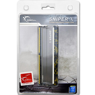 G.SKILL 芝奇 Sniper X 狙击者系列 DDR4 3200MHz 台式机内存 马甲条 数码黄 8GB F4-3200C16S-8GSXKB