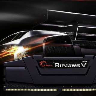 G.SKILL 芝奇 Ripjaws V DDR4 3200MHz 台式机内存 马甲条 宾利黒 16GB 8GB*2 F4-3200C16D-16GVKB