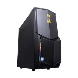 Hasee 神舟 战神 G55P-9180S5N 游戏台式机 黑色（酷睿i3-9100F、GTX 1050Ti 4G、8GB、512GB SSD、风冷）