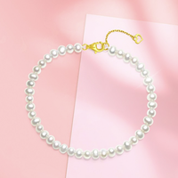 SoinLove VT98 简约18K黄金珍珠手链 16.25cm 3.1g