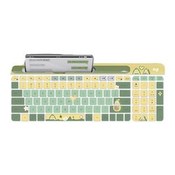 logitech 罗技 无线键鼠套装 K580键盘白色+Pebble绿色