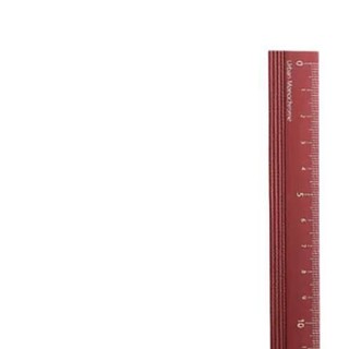 KOKUYO 国誉 WSG-CLUH18 铝制直尺 18cm 深红
