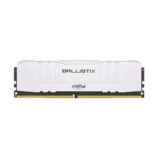 Crucial 英睿达 铂胜系列 DDR4 3600MHz 台式机内存 马甲条 白色 8GB BL2K16G36C16U4W