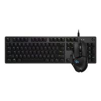 logitech 罗技 G512 键盘 GX L轴+G502 Hero 鼠标 有线键鼠套装 黑色